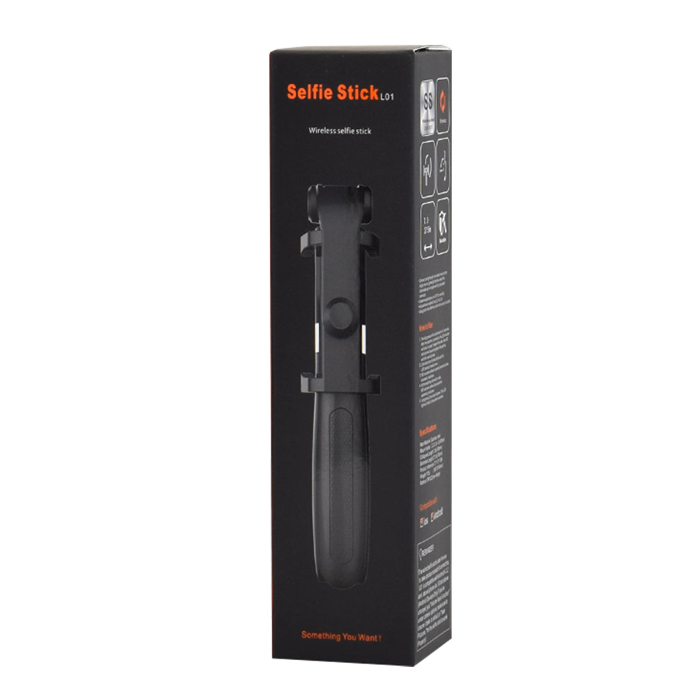 Selfie Stick Bluetooth Techsuit L01s, Universal, Sort
