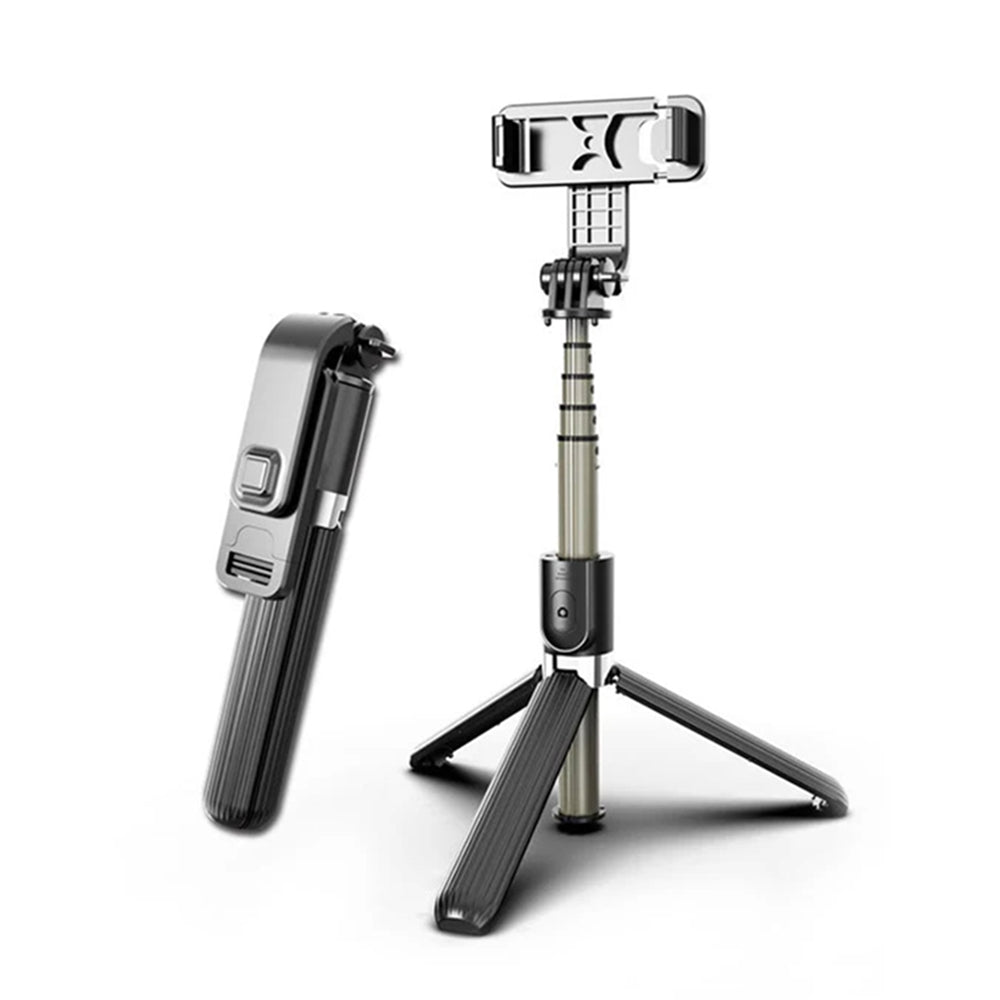 Selfie Stick Bluetooth Techsuit L03, Universal, Sort