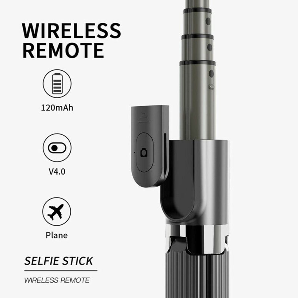 Selfie Stick Bluetooth Techsuit L08, Universal, Sort