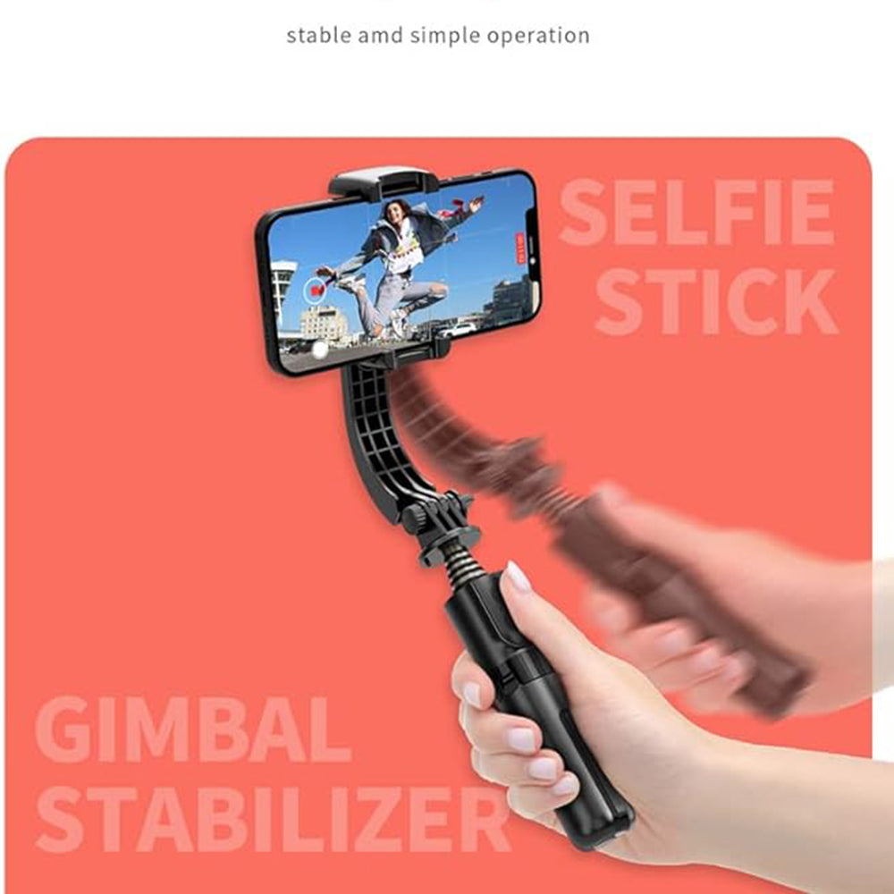 Selfie Stick Bluetooth Techsuit L08Mini, Universal, Sort