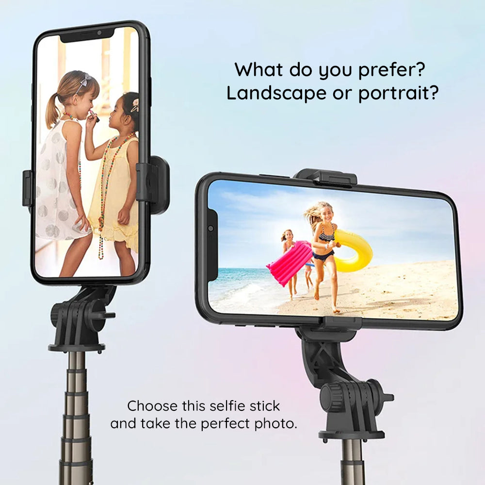 Selfie Stick Bluetooth Techsuit L10, Universal, Sort
