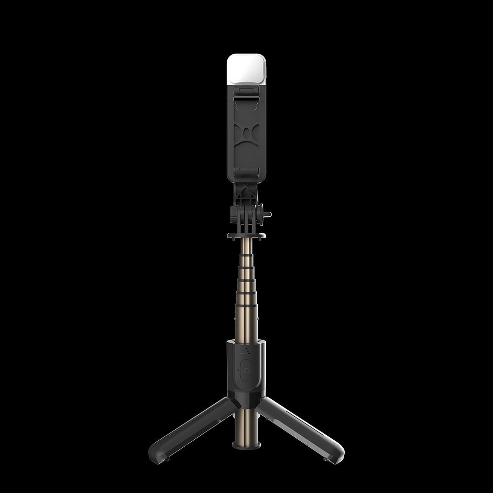 Selfie Stick Bluetooth Techsuit L10s, Universal, Sort