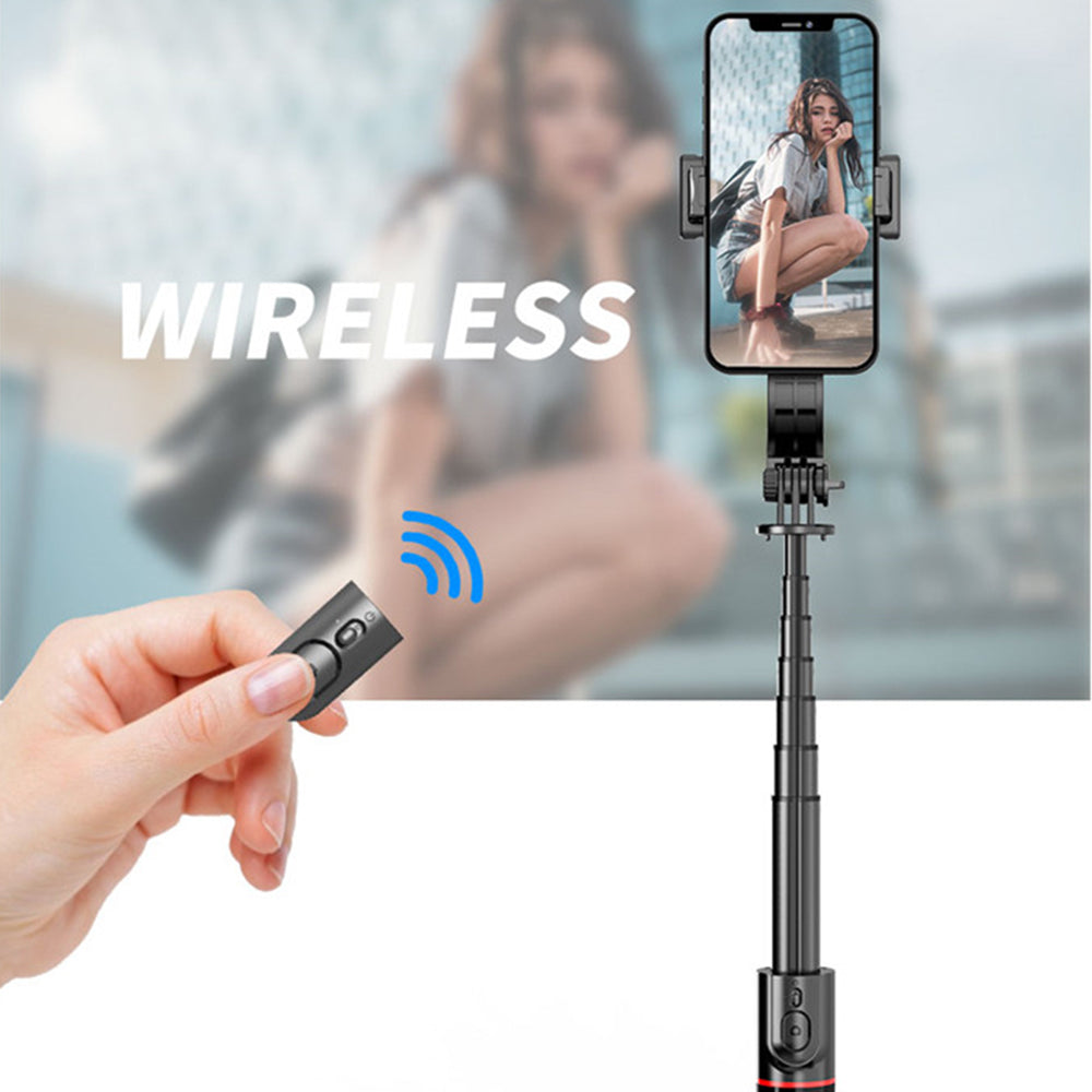 Selfie Stick Bluetooth Techsuit L12, Universal, Sort