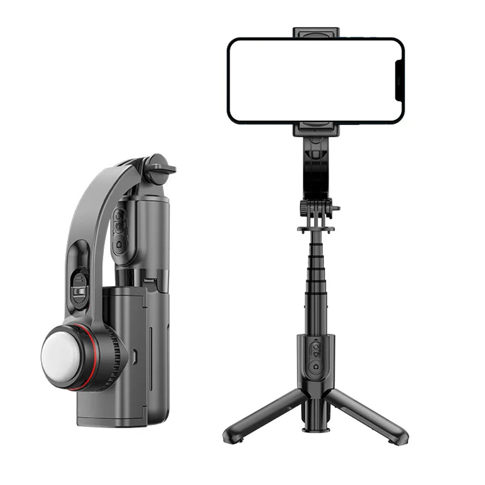 Selfie Stick Bluetooth Techsuit L18sMini, Universal, Sort