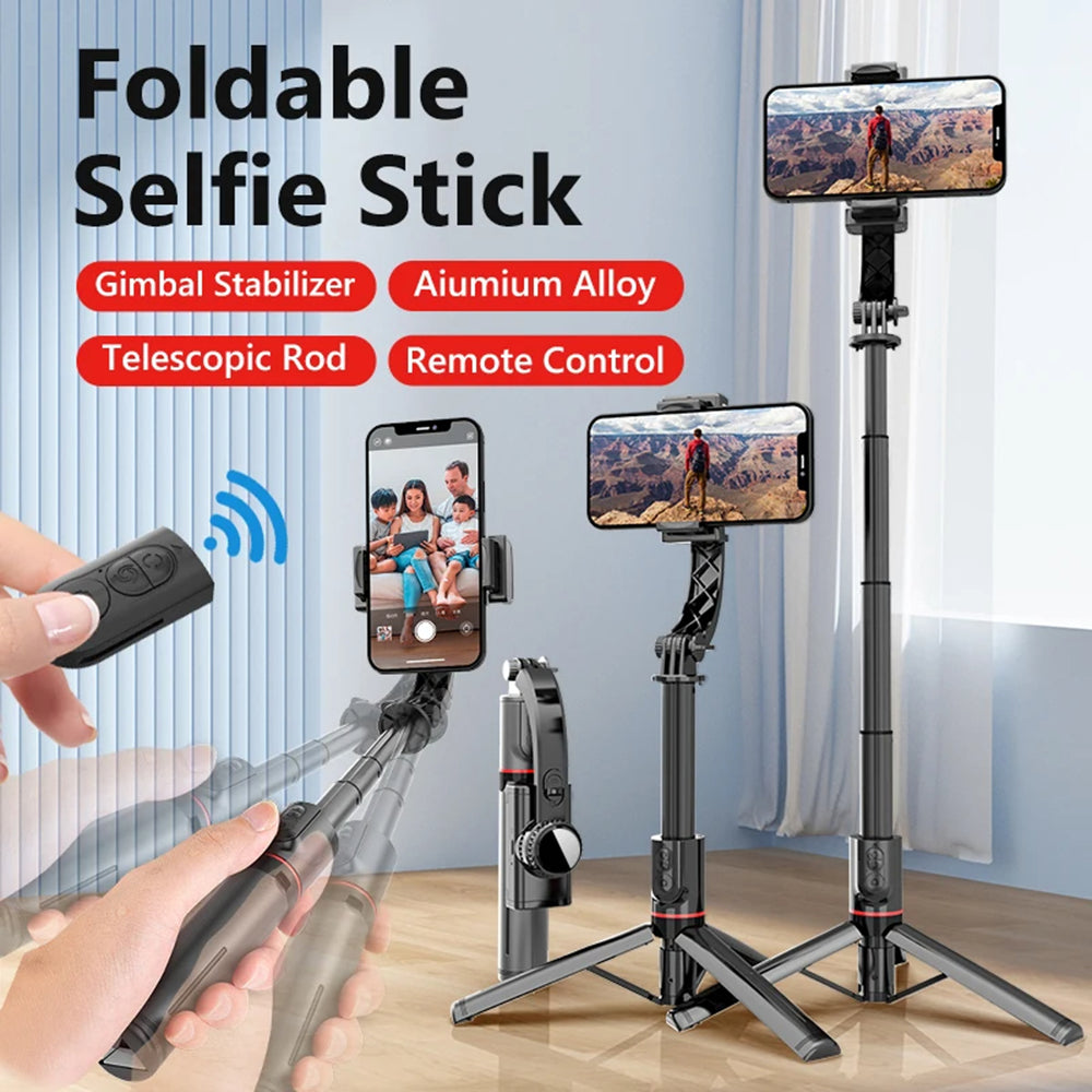 Selfie Stick Bluetooth Techsuit L19, Universal, Sort