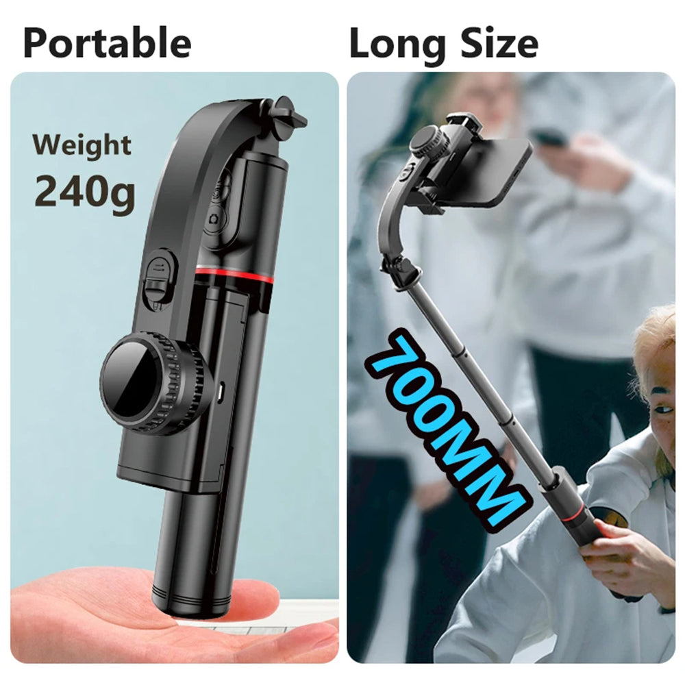 Selfie Stick Bluetooth Techsuit L19, Universal, Sort