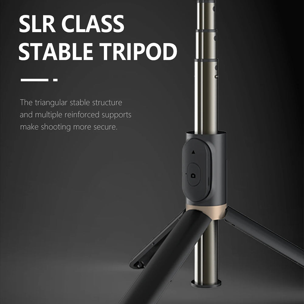 Selfie Stick Bluetooth Techsuit Q03s, Universal, Sort