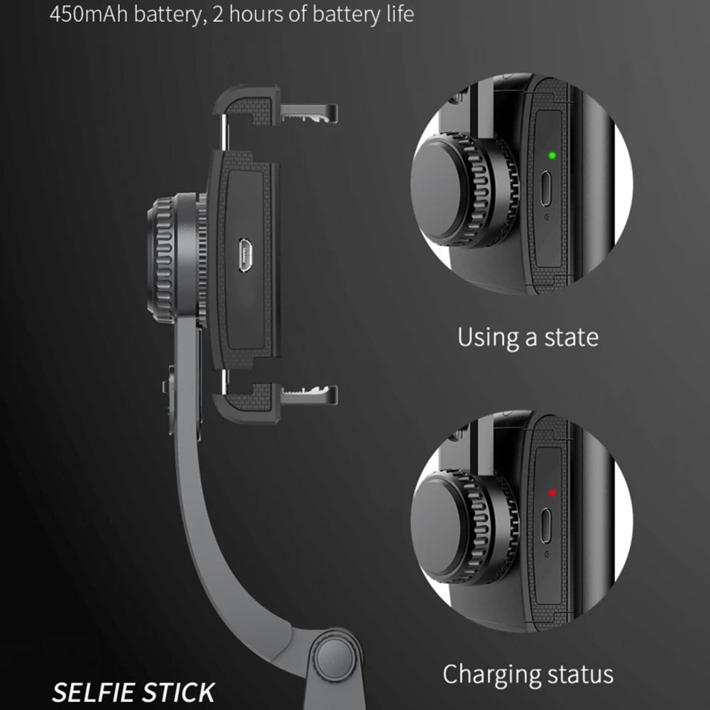 Selfie Stick Bluetooth Techsuit Q08, Universal, Sort