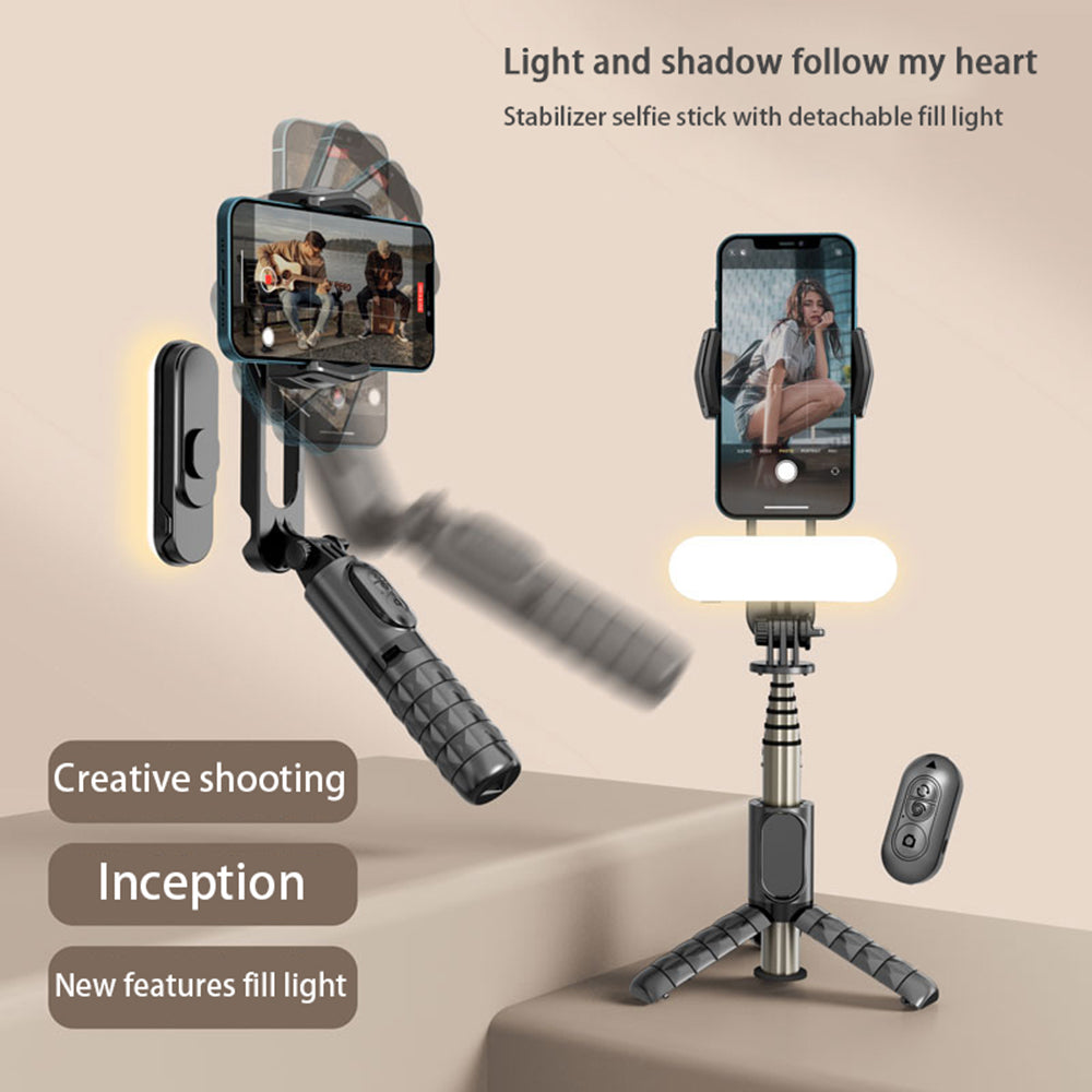 Selfie Stick Bluetooth Techsuit Q09, Universal, Sort