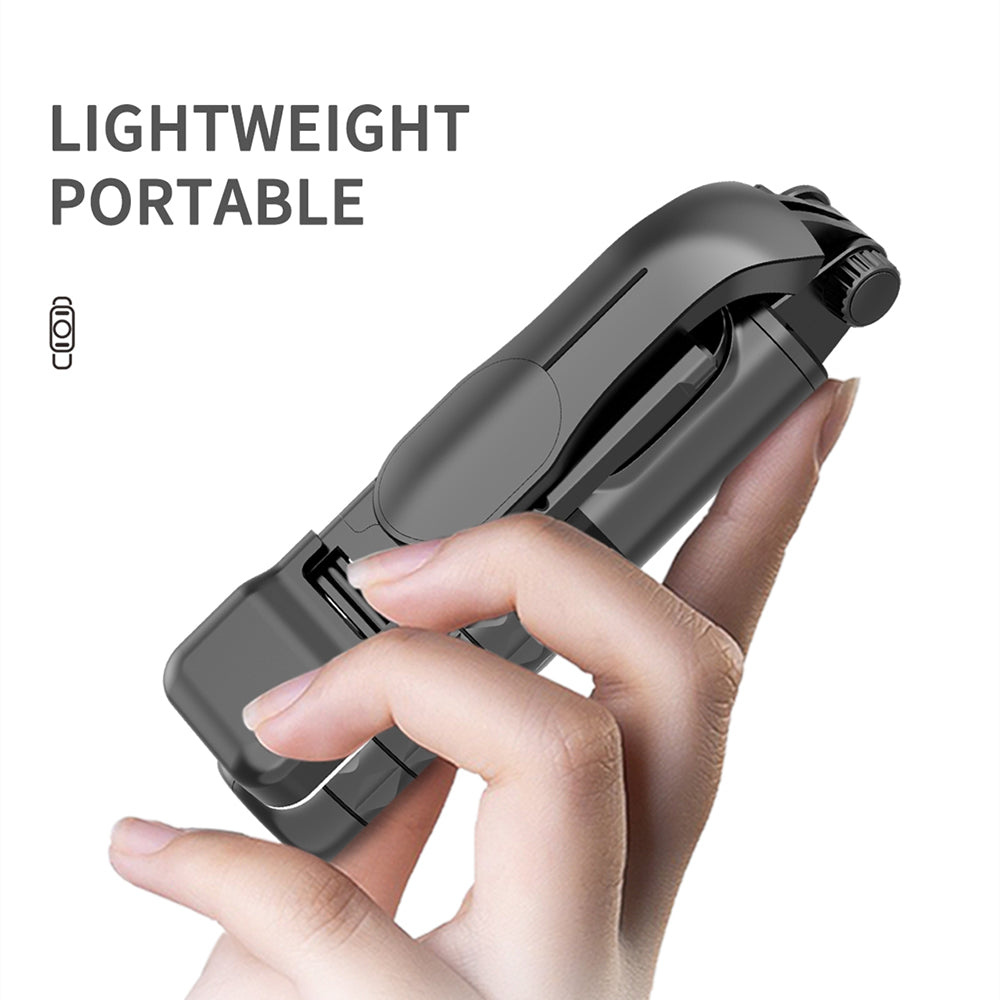 Selfie Stick Bluetooth Techsuit Q11, Universal, Sort