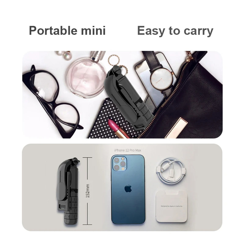 Selfie Stick Bluetooth Techsuit Q11s, Universal, Sort