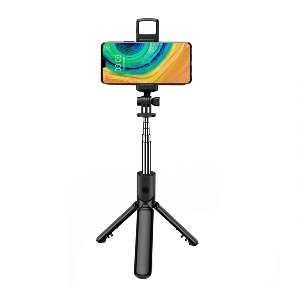 Selfie Stick Bluetooth Techsuit S03-S, Universal, Sort