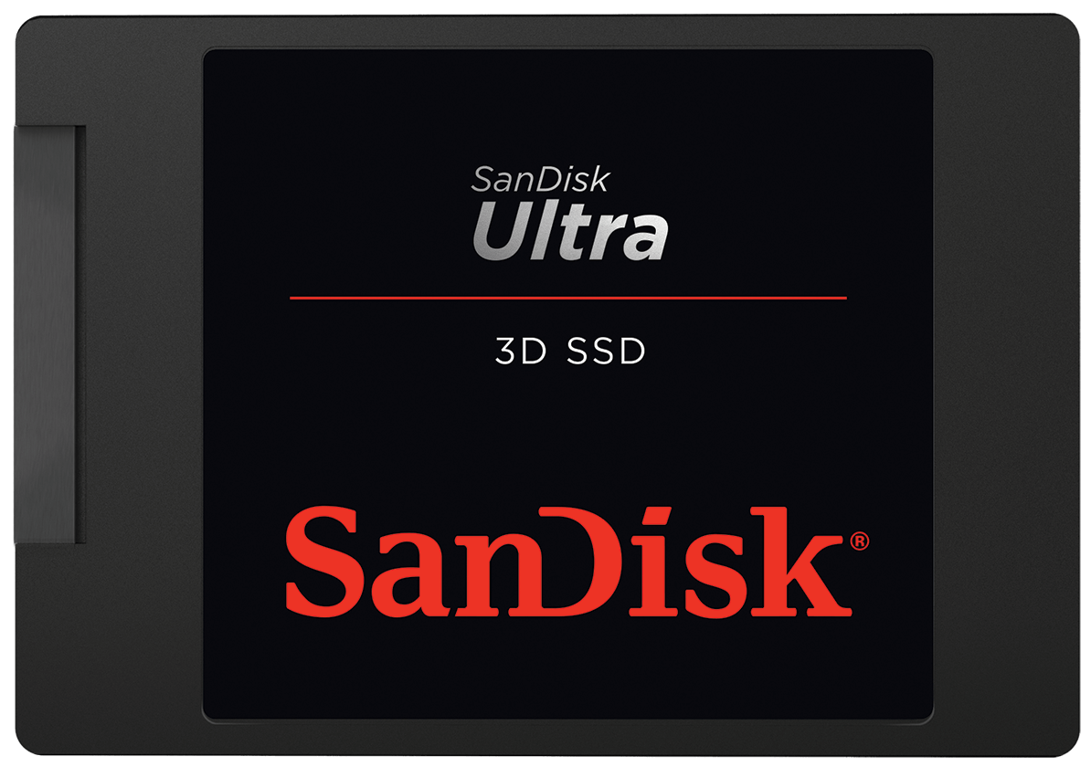 Solid State Drive (SSD) SanDisk Ultra 3D, 4TB, 2,5 tommer, SATA III SDSSDH3-4T00-G26