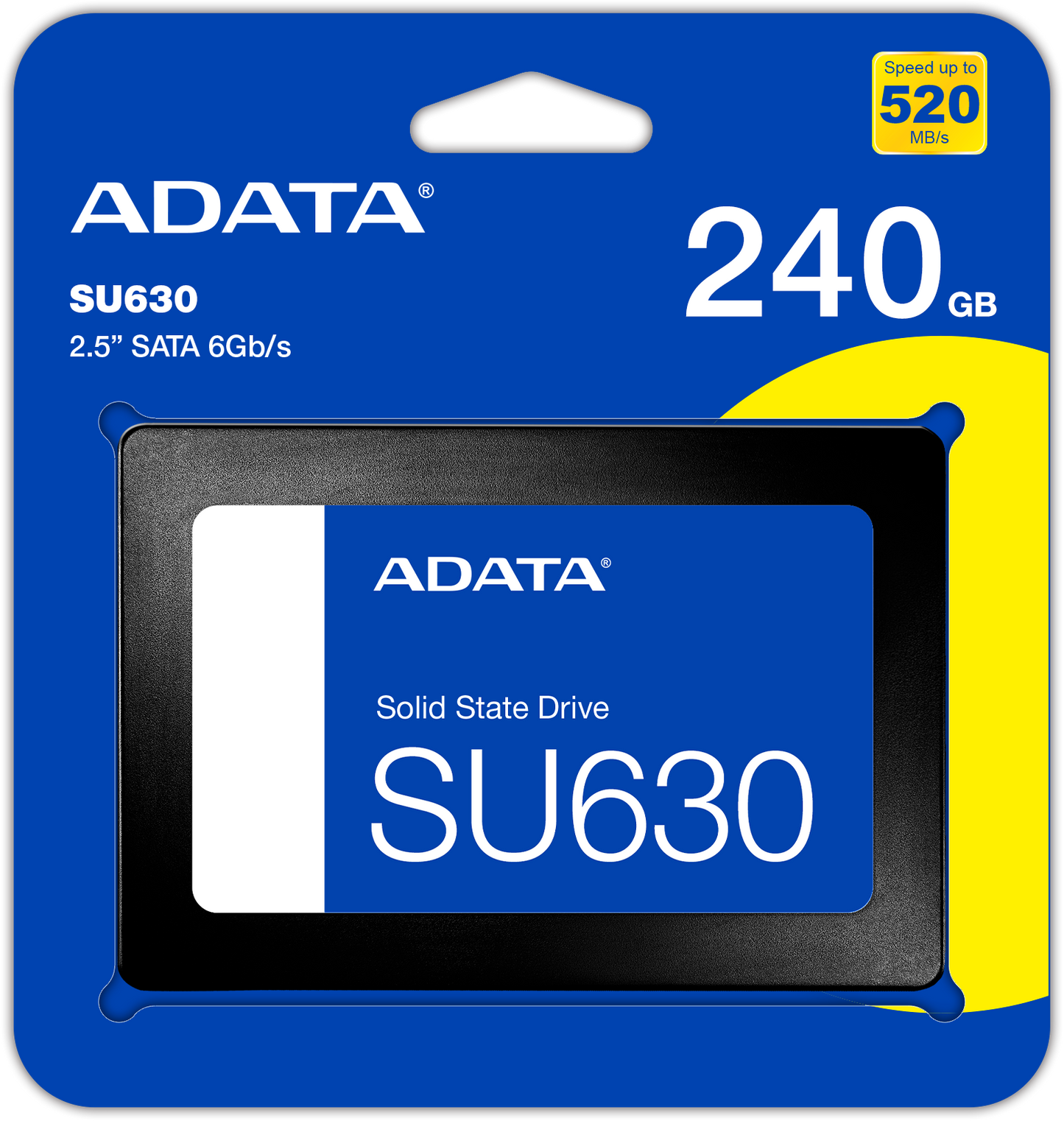Solid State Drive (SSD) Adata SU630, 240GB, 2.5 tommer, SATA III ASU630SS-240GQ-R
