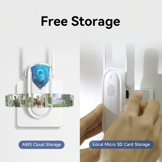 iMILAB dørklokke, Wi-Fi, 2,5K CMSXJ33A + CMSXJ33B