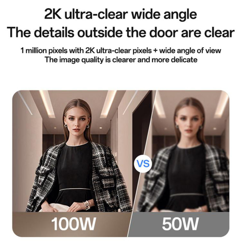 Yesido KM27 dørklokke, Wi-Fi, 2K