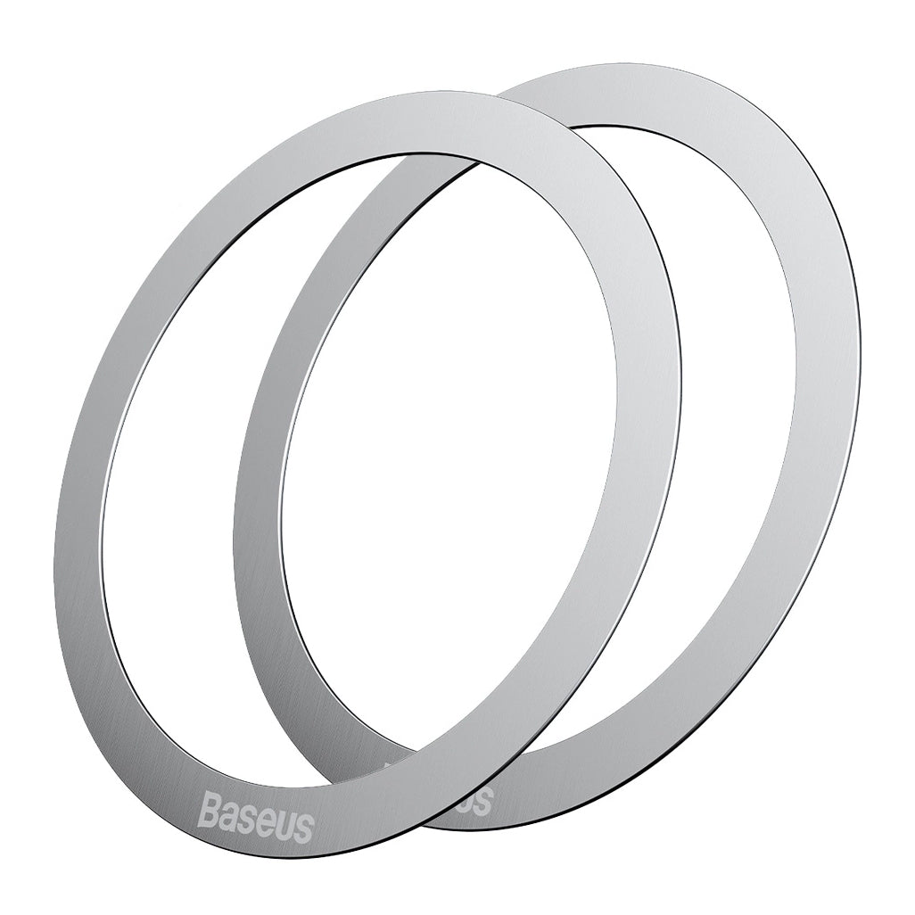 Metal Baseus Halo Sticker, Sæt med 2 stykker, Sølv PCCH000012
