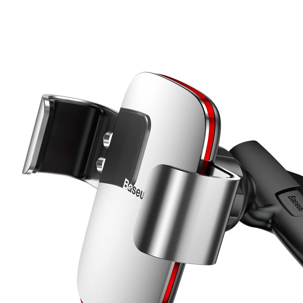 Baseus Metal Age Gravity Car Mount, universal, sølv SUYL-J0S