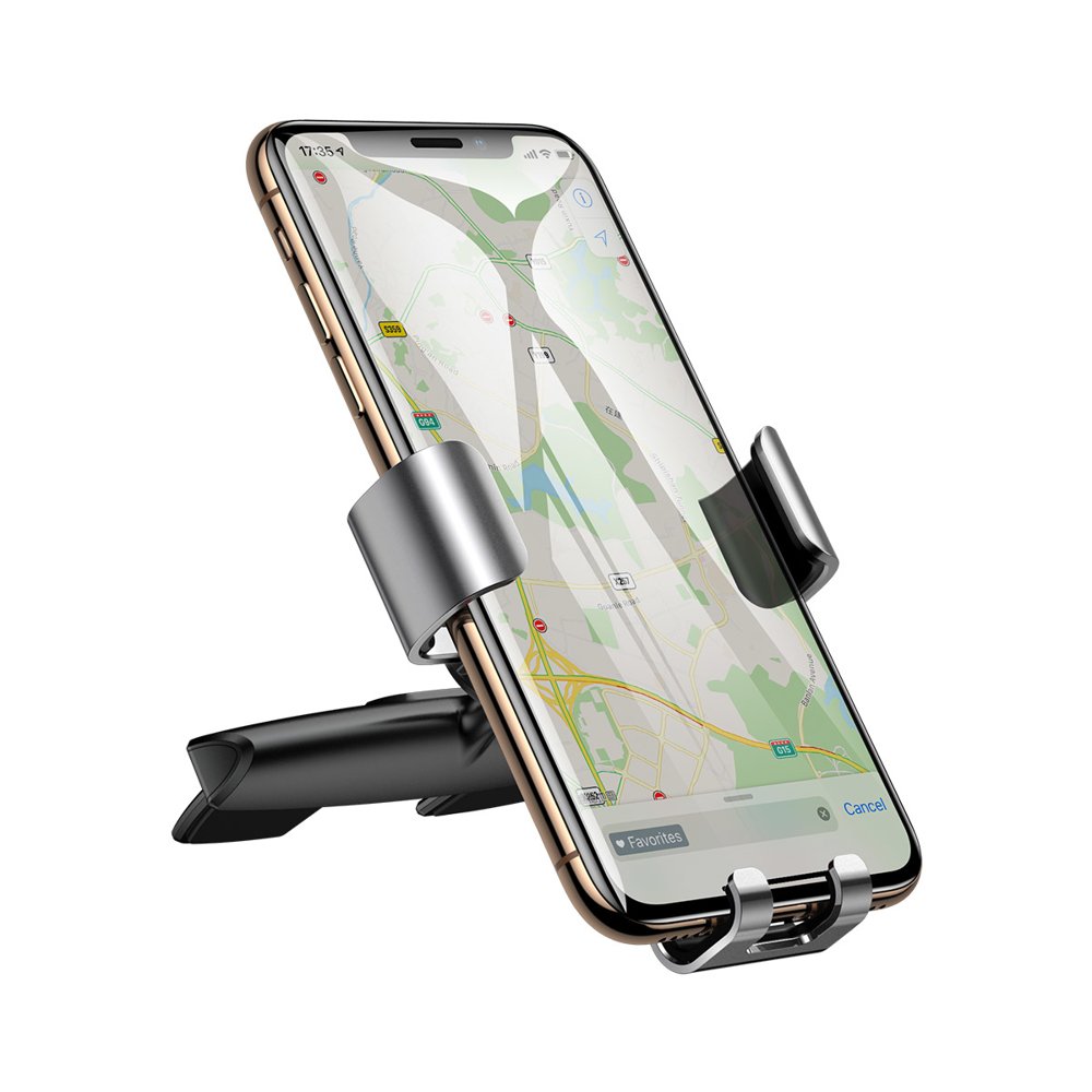 Baseus Metal Age Gravity Car Mount, universal, sølv SUYL-J0S
