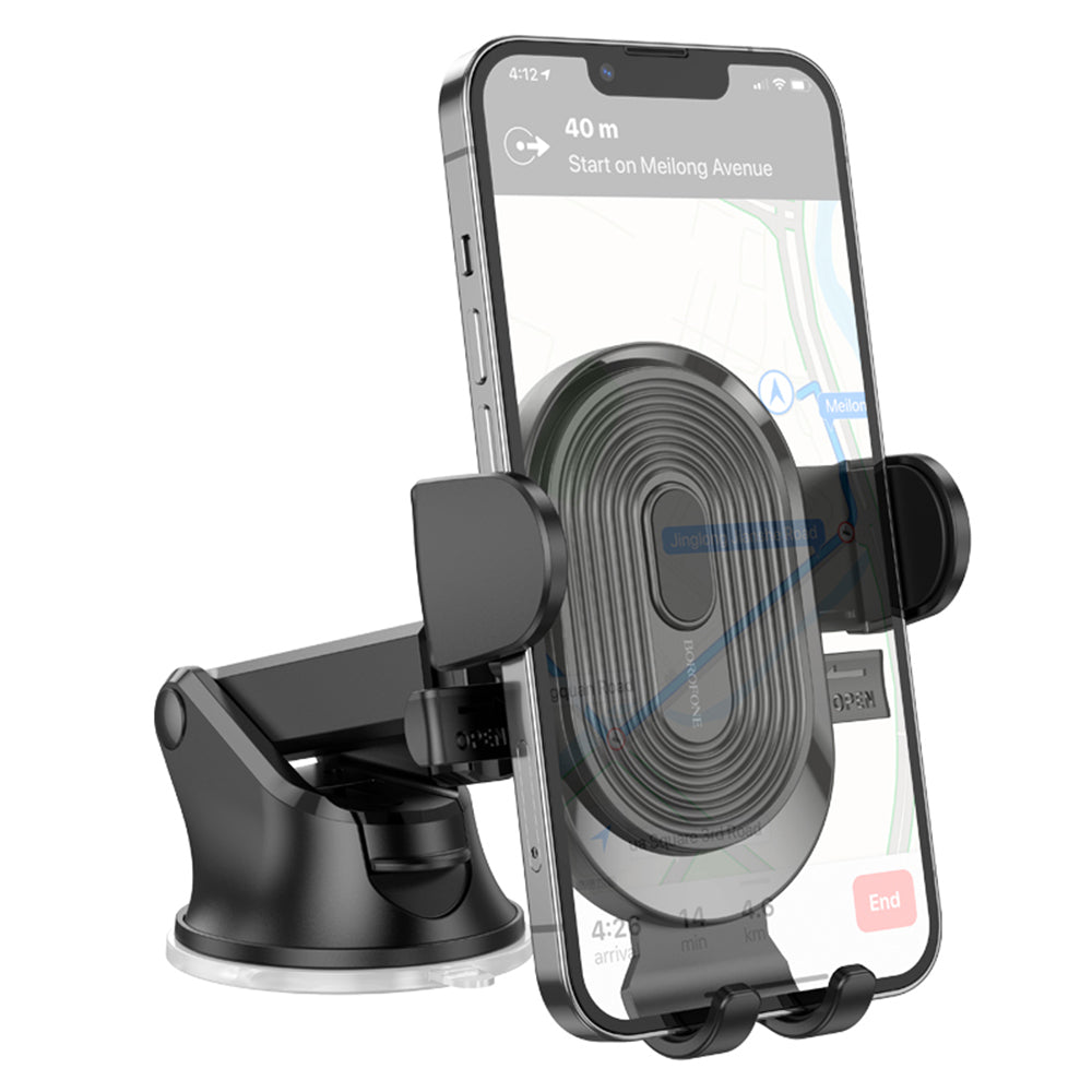 Borofone BH85 Experience Bilholder, 4.7 tommer - 7 tommer, Sort