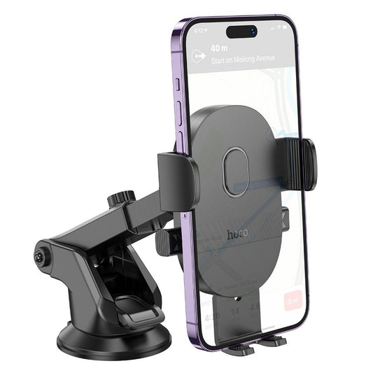 Bilholder HOCO H19, 4.7 tommer - 7 tommer, Sort