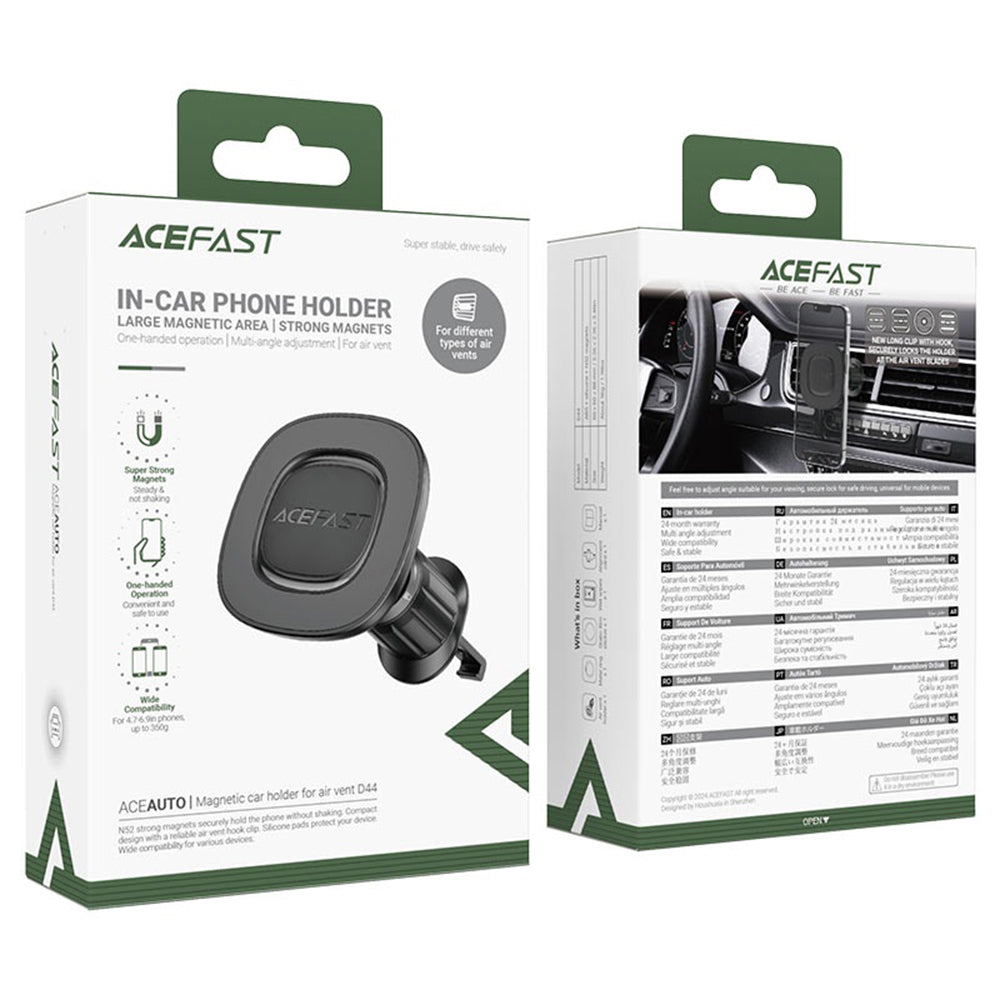 Magnetisk Bilholder Acefast D44, Universal, Sort