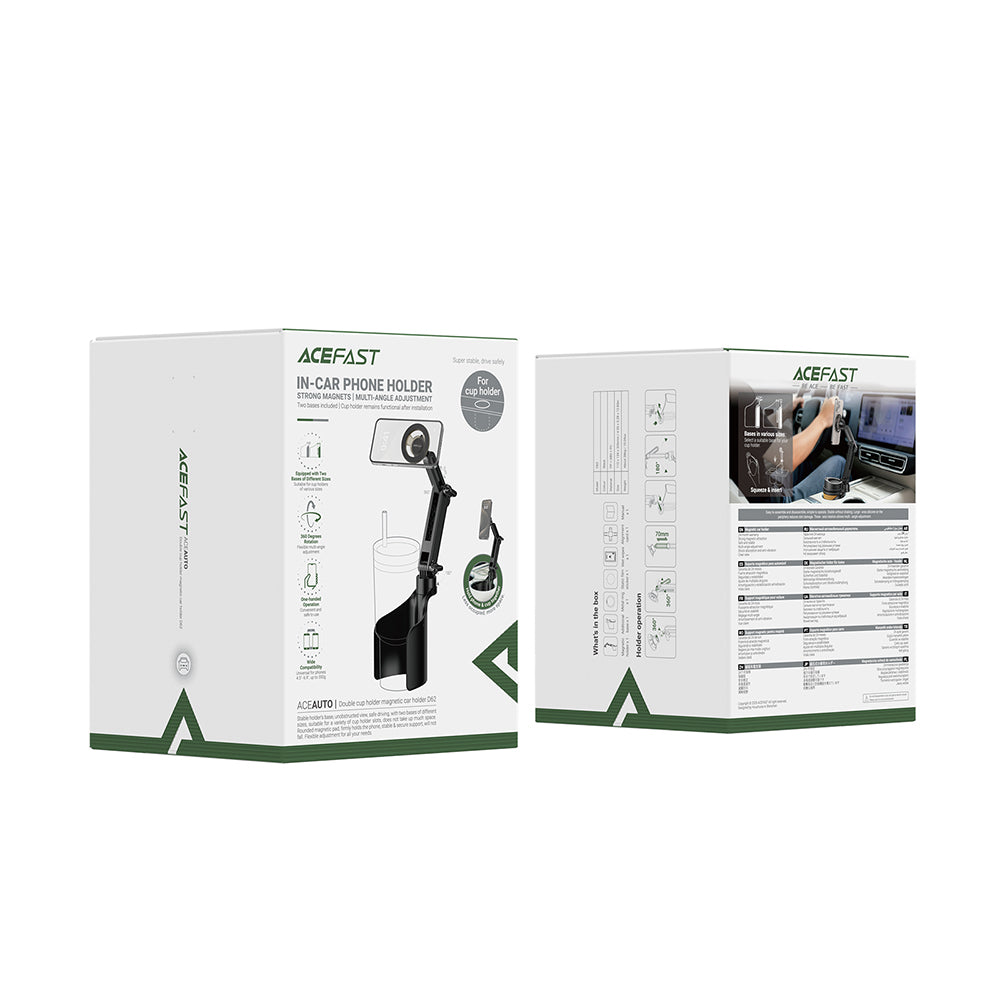 Magnetisk Bilholder Acefast D62, Universal, Sort