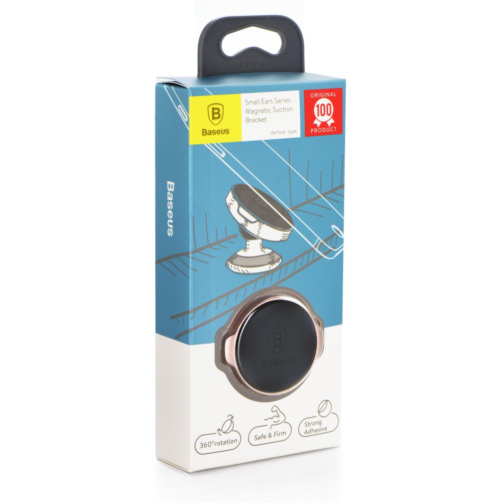 Magnetisk Bilholder Baseus Small Ears Bracket, Universal, Sort SUER-B01