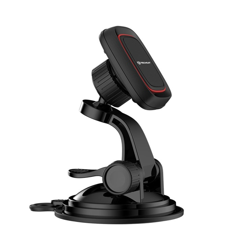 Magnetisk Bilholder Techsuit S6, Universal, Sort Rød