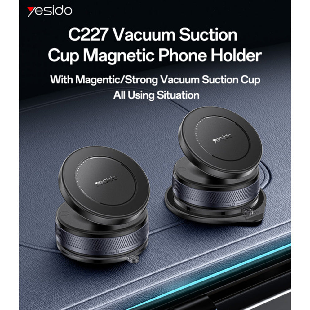 Magnetisk Bilholder Yesido C227, Universal, Sort
