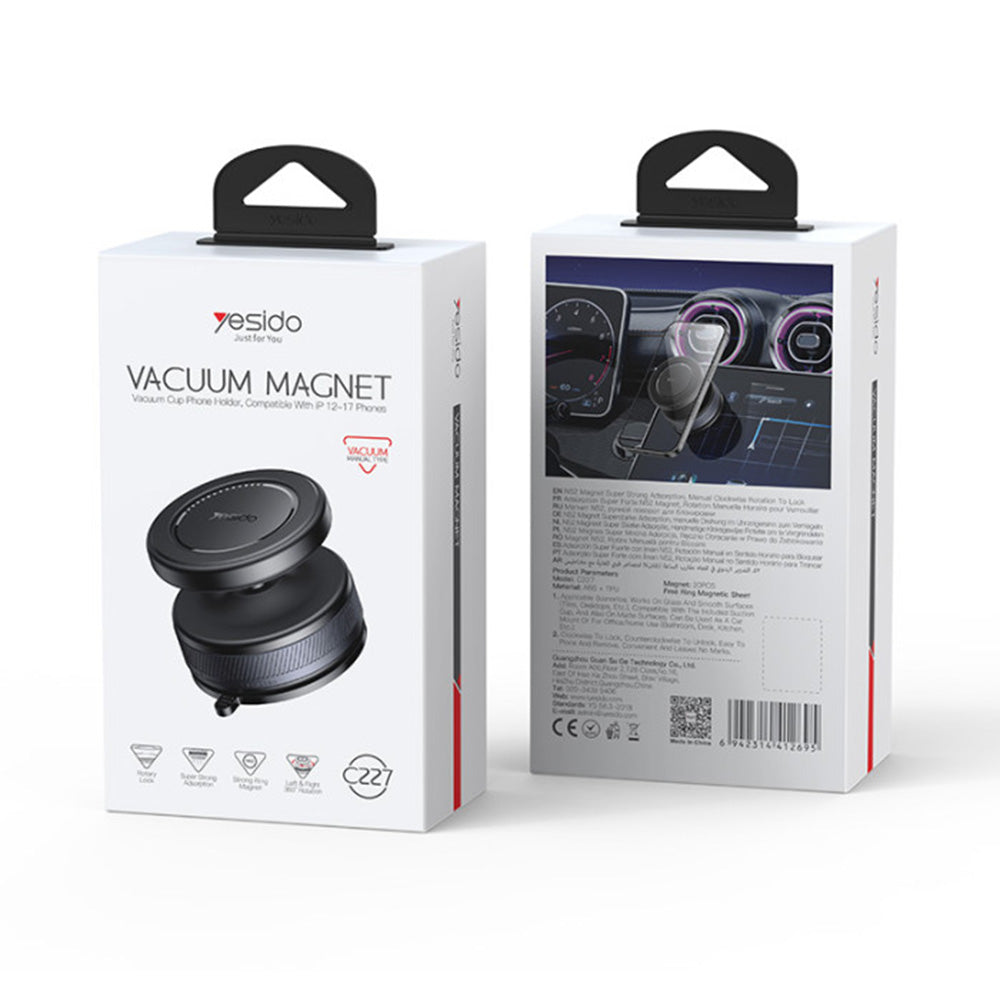Magnetisk Bilholder Yesido C227, Universal, Sort
