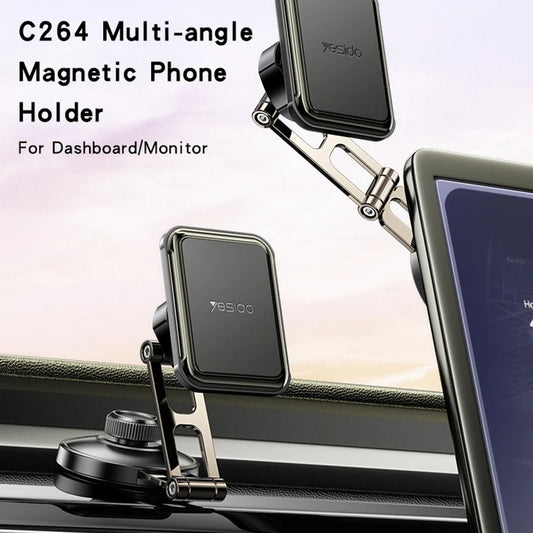 Magnetisk Bilholder Yesido C264, Universal, Sort
