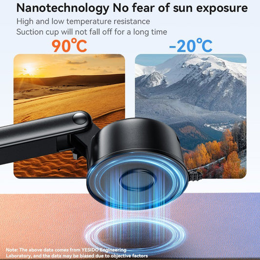 Magnetisk Bilholder Yesido C266, Universal, Sort