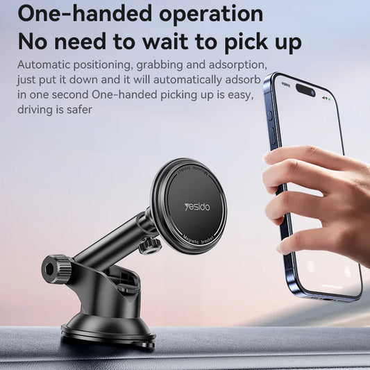 Magnetisk Bilholder Yesido C269, Universal, Sort