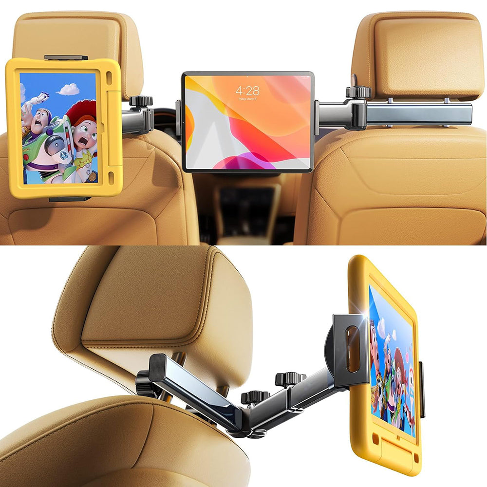 Bilhovedstøtteholder Lisen til Telefon / Tablet, 4.7inch - 12.9inch, Sort YL0423090004