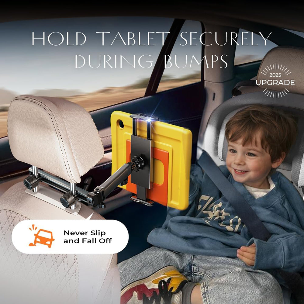 Bilhovedstøtteholder Lisen til Telefon / Tablet, 4.7inch - 12.9inch, Sort YL0423090004