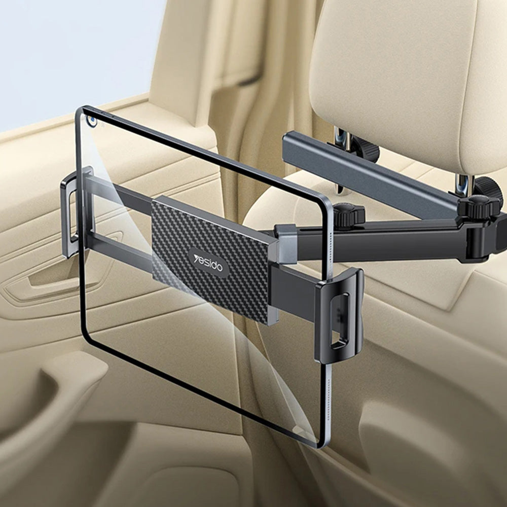 Bilhovedstøtteholder Yesido C294 til Telefon / Tablet, 4.7inch - 13inch, Sort