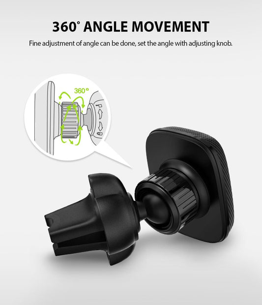 Ringke Power Clip Magnetisk Bilholder, Universal, Sort