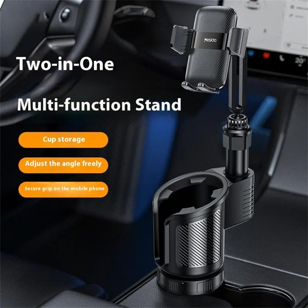 Bilholder Yesido C273, 4.7inch - 7.2inch, Sort