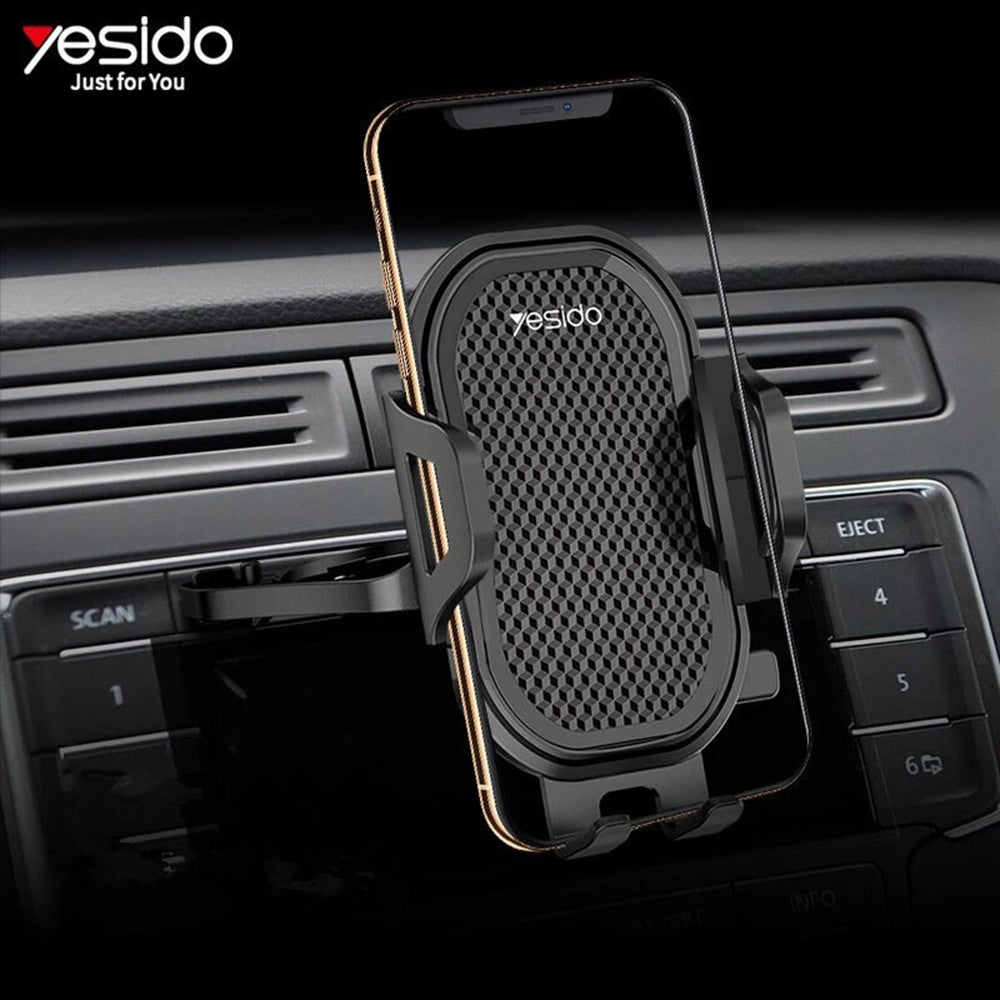 Bilholder Yesido C84, 4.7inch - 7.4inch, Sort
