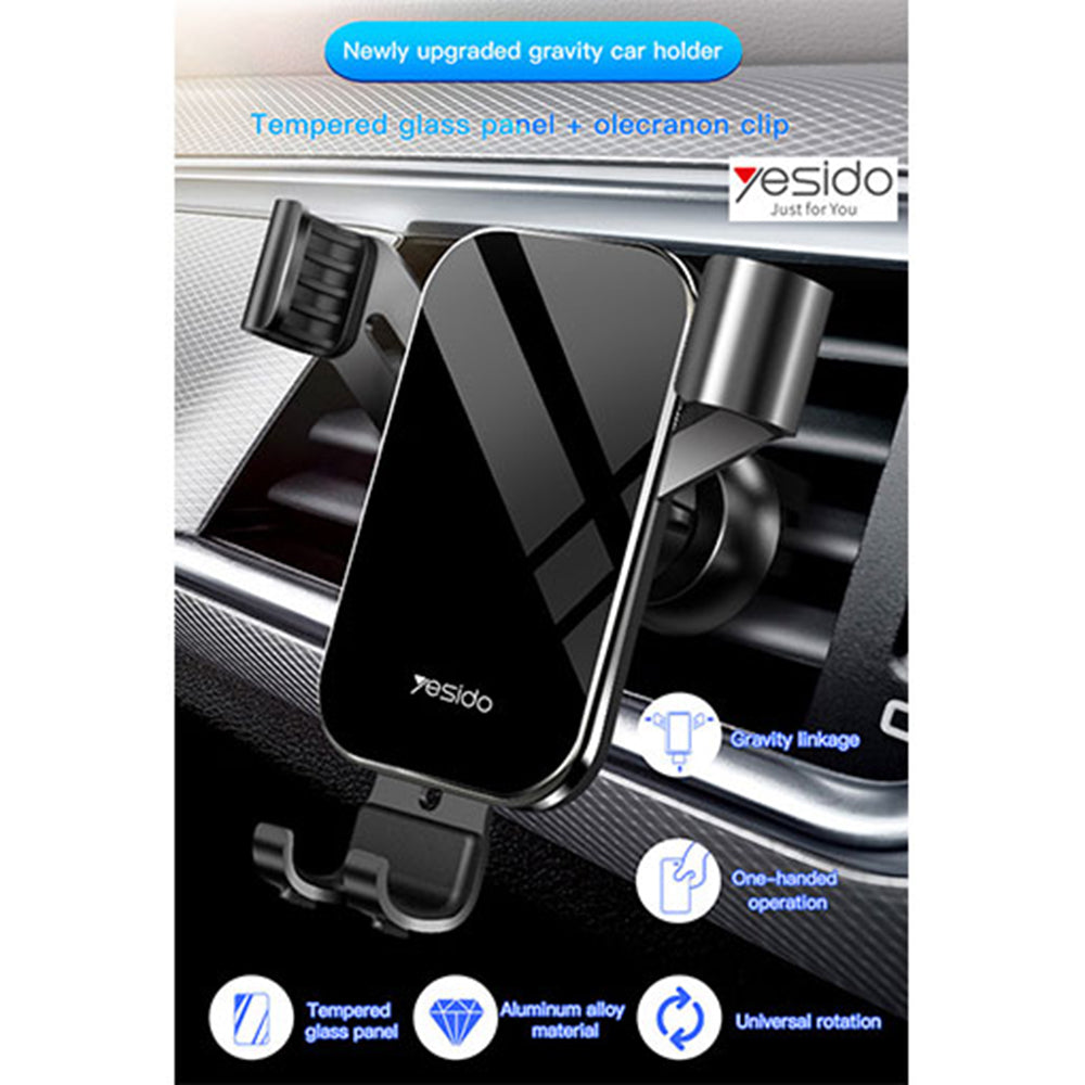 Bilholder Yesido C87, Universal, Sort