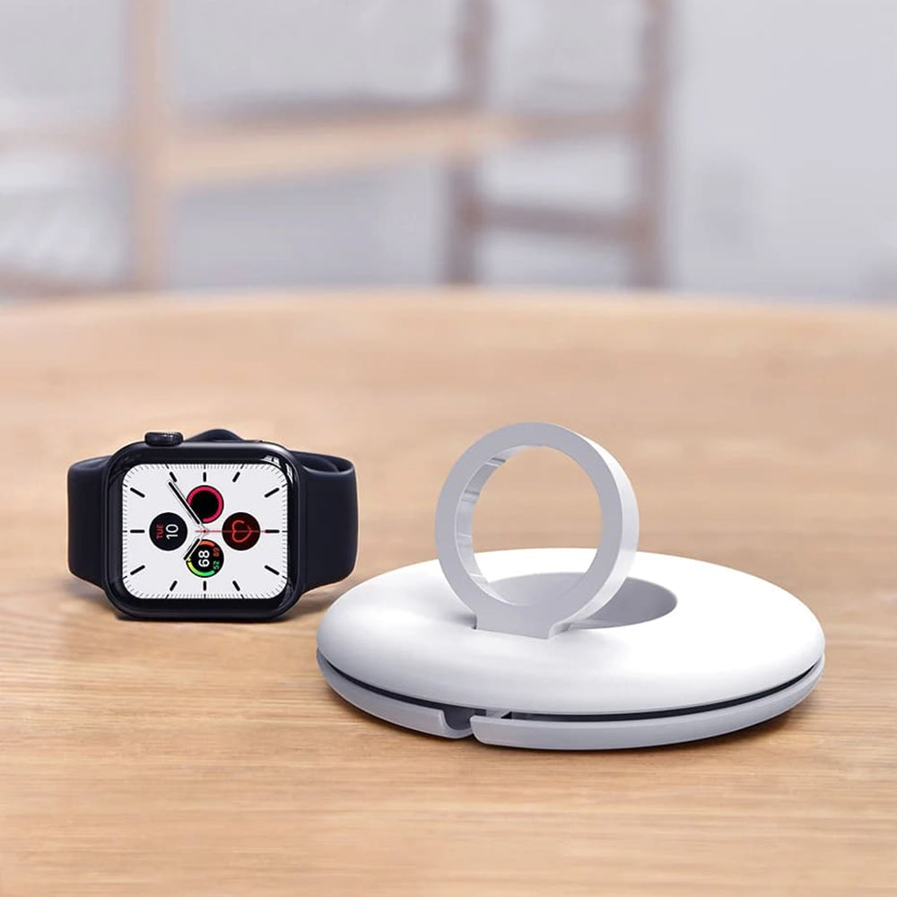 Baseus BS-W511R holder til trådløs oplader til Apple Watch Series, hvid ACSLH-02