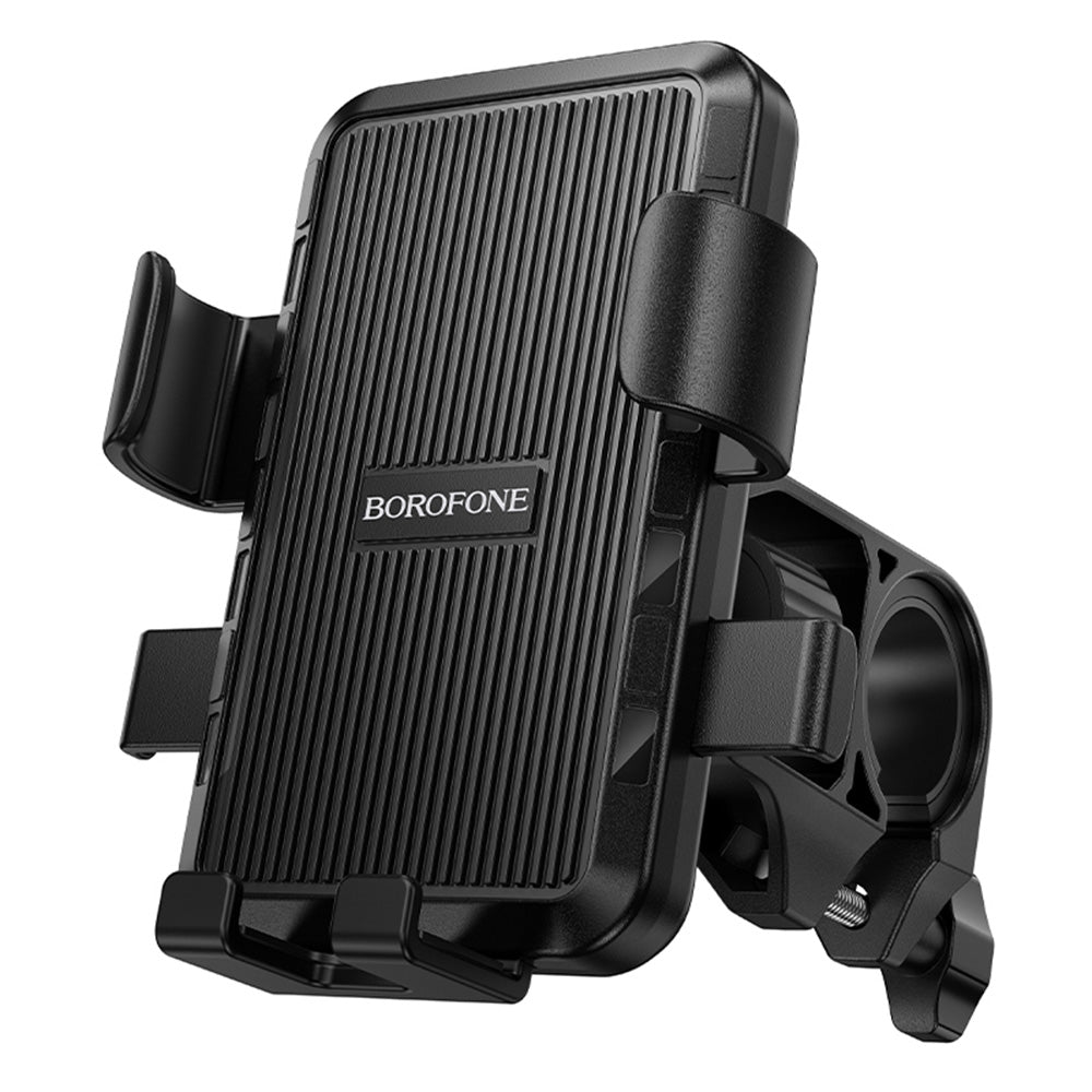 Cykel- og motorcykelholder Borofone BH13 Knight, 4.5 tommer - 7 tommer, Sort