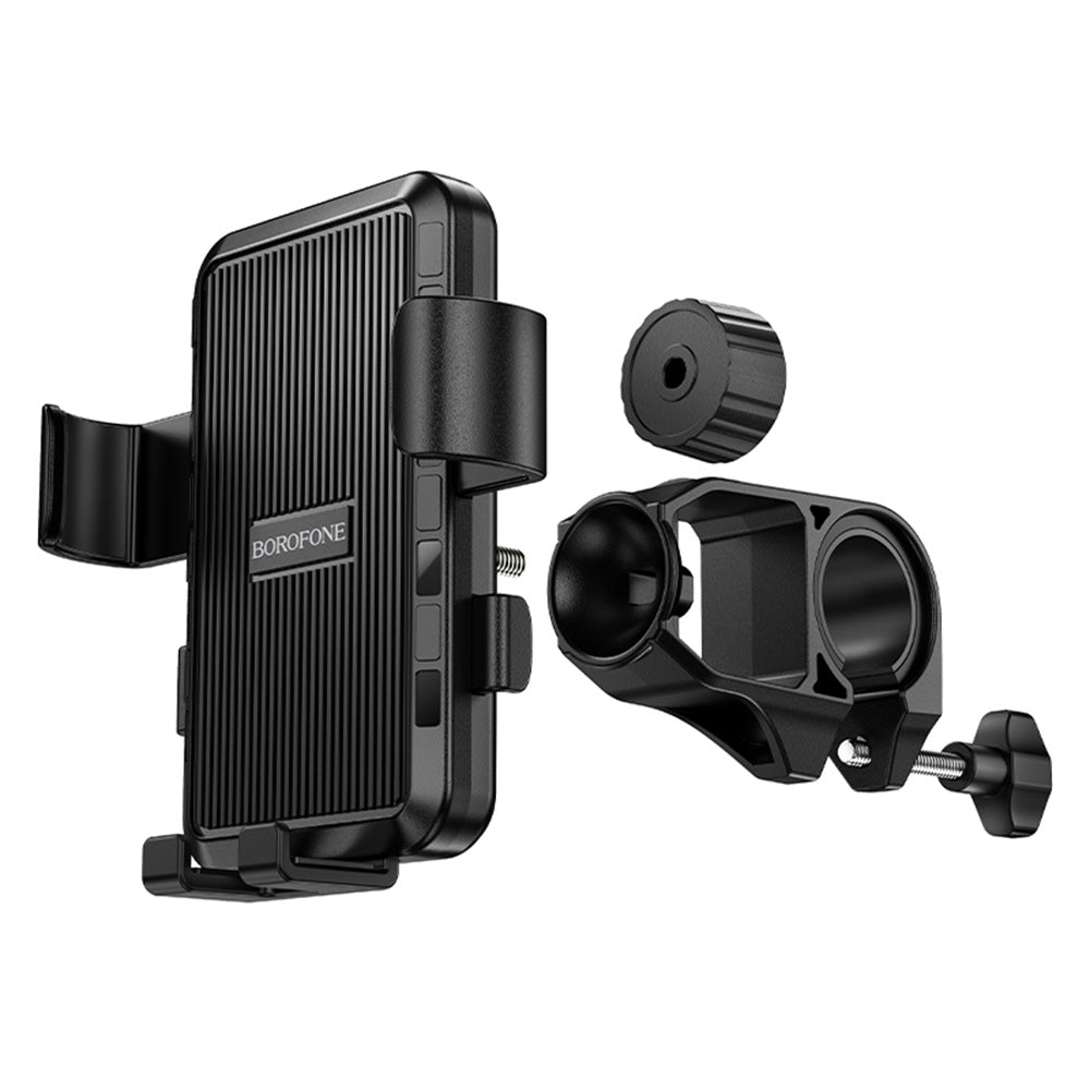 Cykel- og motorcykelholder Borofone BH13 Knight, 4.5 tommer - 7 tommer, Sort