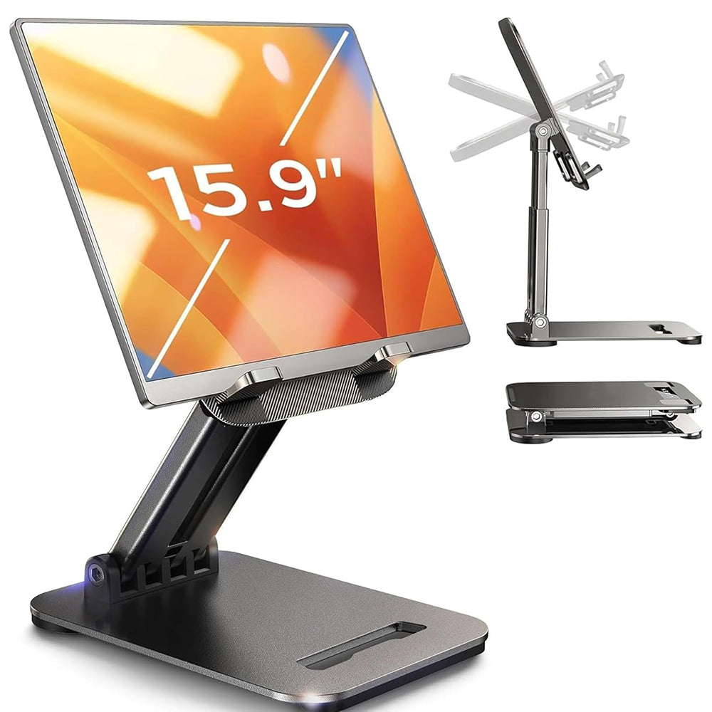 Lisen Skrivebordsstøtte til Telefon / Tablet, 4inch - 15.9inch, Sort YL0424080007