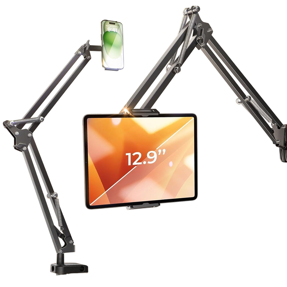 Lisen Skrivebordsstøtte til Telefon / Tablet, 4.7inch - 12.9inch, Sort YL0223060007