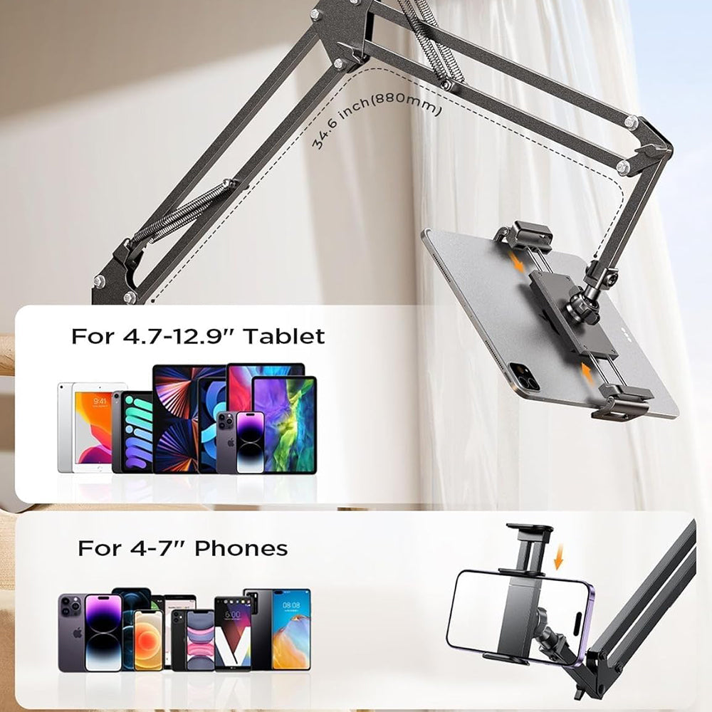 Lisen Skrivebordsstøtte til Telefon / Tablet, 4.7inch - 12.9inch, Sort YL0223060007