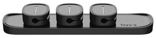 Cable Organizer Baseus Peas, Magnetic, Black ACWDJ-01