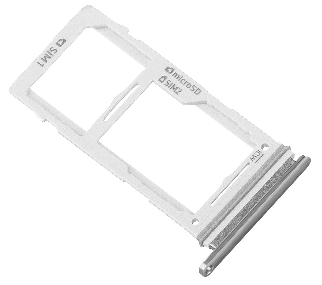 SIM-kort holder til Samsung Galaxy S10+ G975 / S10 G973, Dual SIM, Grå