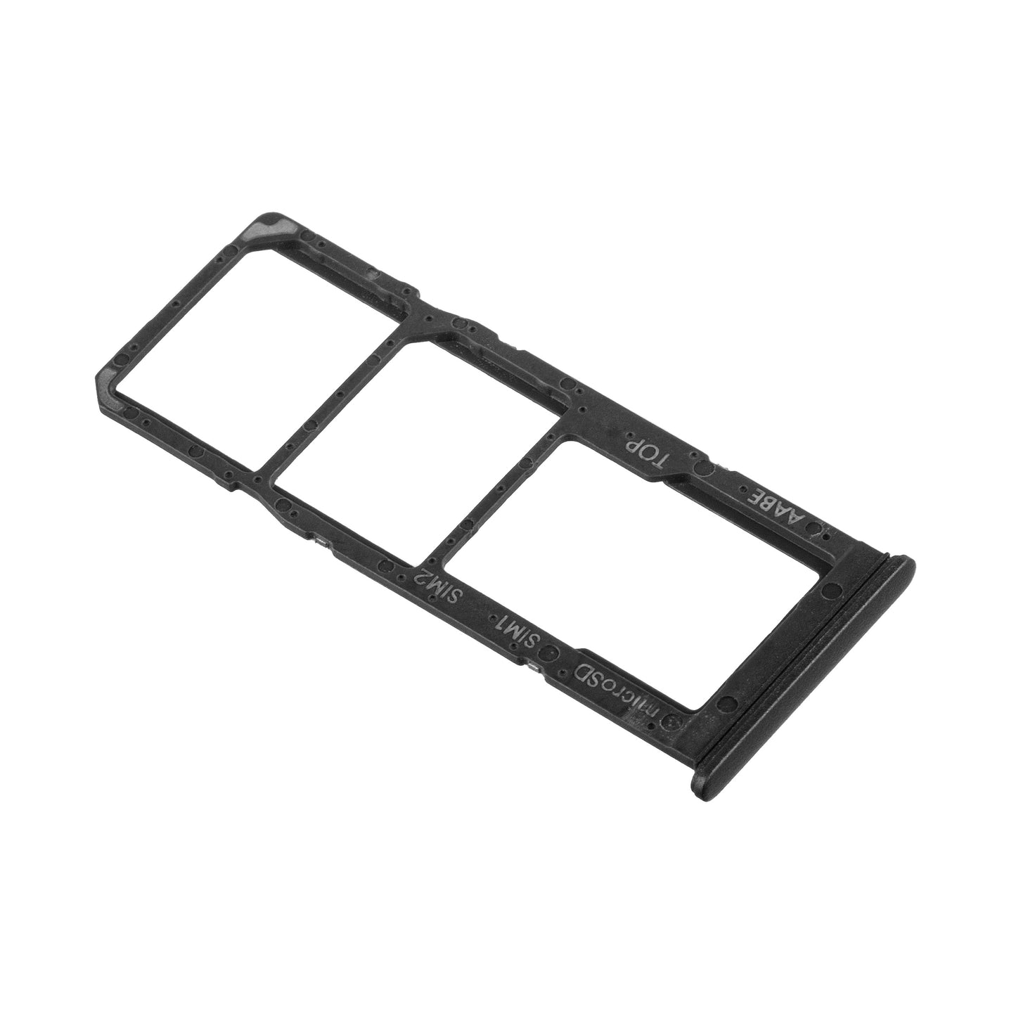 SIM-kortholder - Samsung Galaxy A12 Nacho A127 / A12 A125, Sort, Service Pack GH98-46124A